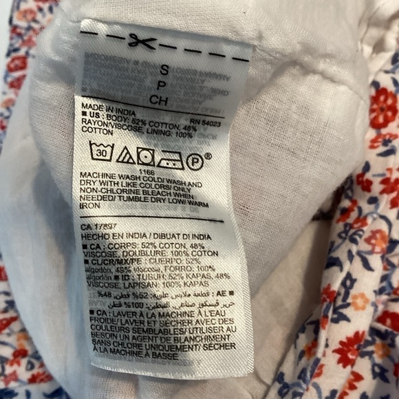 Old Navy High-Waisted Tiered Mini Swing Skirt Size S Multi Ditsy Floral Print - Picture 7 of 7